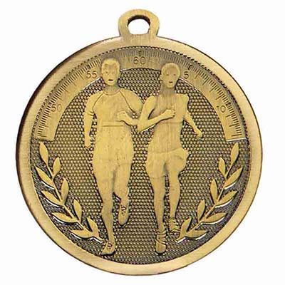 Bronze running medals 45mm