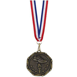 Antique gold running medals