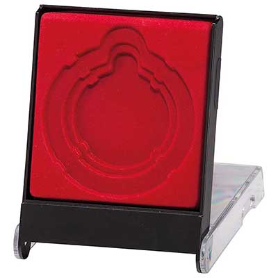 Red Inner 50mm Clear Top Medal Case