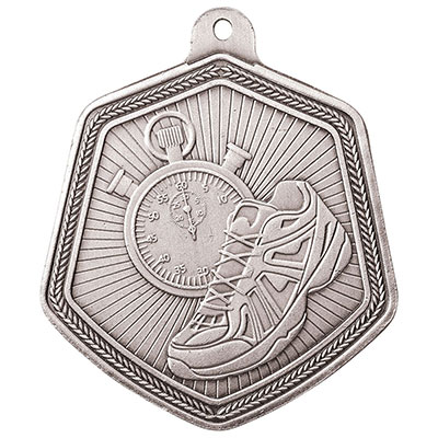 Falcon Silver Running Medal 65mm