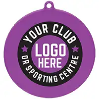 Purple Custom Medal 55mm