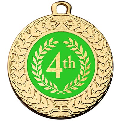4th Place Gold Medal 40mm