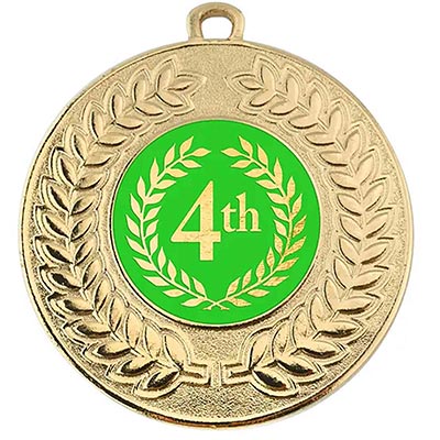 4th Place Gold Medal 50mm