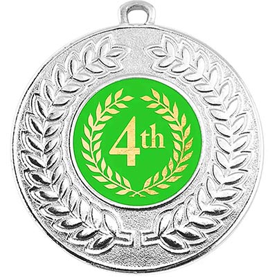 4th Place Silver Medal 50mm