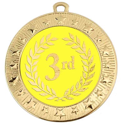 3rd Place Gold Medal 70mm