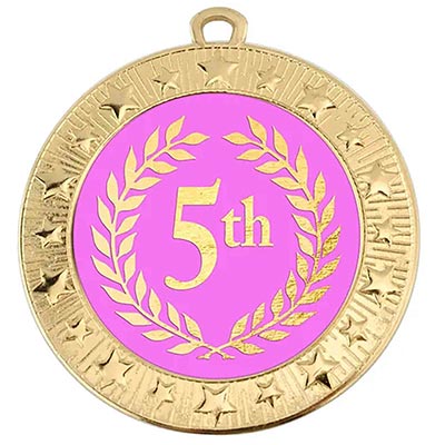 5th Place Gold Medal 70mm