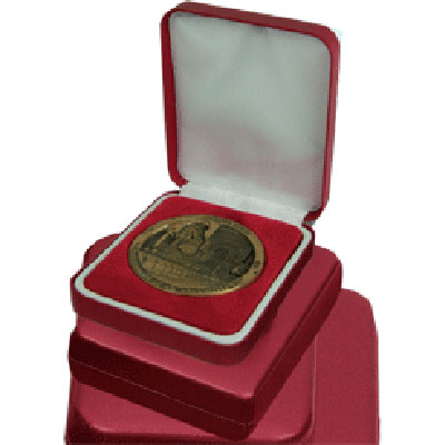 Metallic Red 87mm Medal Case 6.50